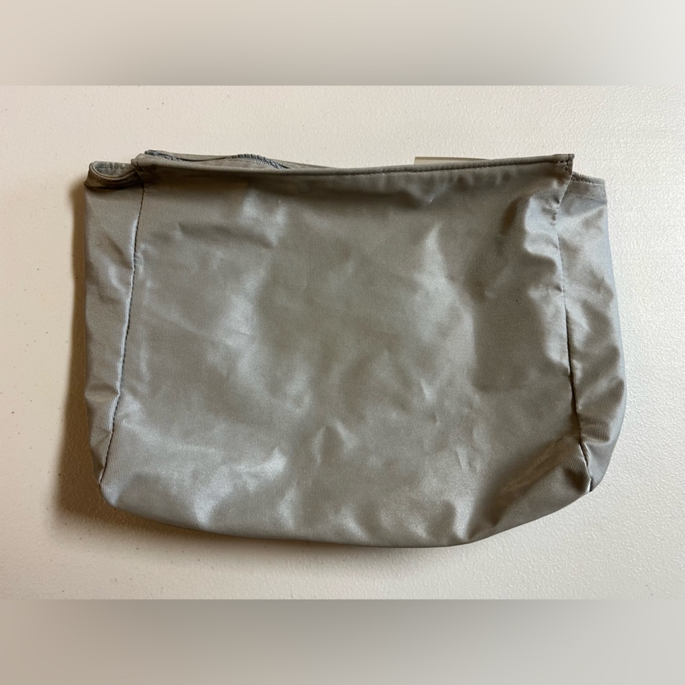 Chanel Gray Cosmetic Bag With Rectangular Shape A… - image 2